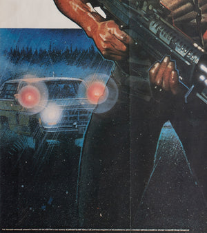 First Blood 1982 UK Quad Film Movie Poster, Drew Struzan - detail