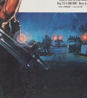 First Blood 1982 UK Quad Film Movie Poster, Drew Struzan - detail
