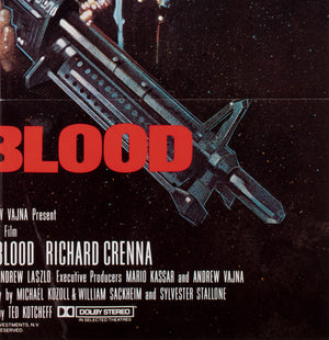 First Blood Rambo 1982 US 1 Sheet Film Movie Poster, Drew Struzan - detail