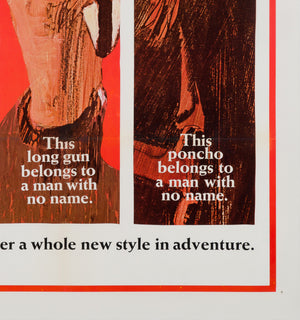 Fistful of Dollars 1967 US 1 Sheet Advance Style B Film Poster - detail