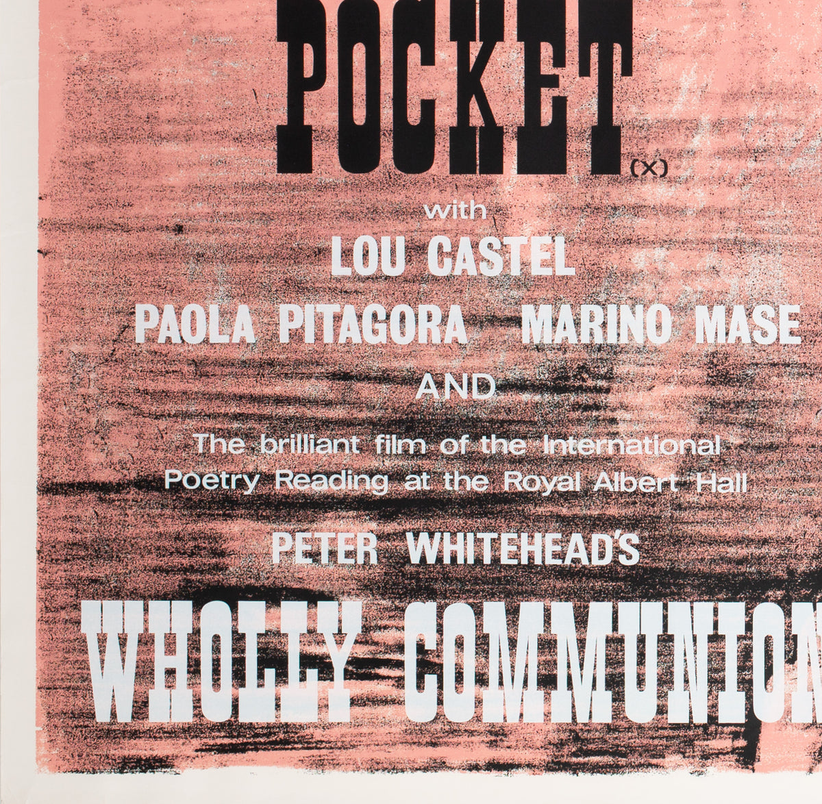 Fists in the Pocket 1966 Academy Cinema UK Quad Film Poster, Strausfeld - detail