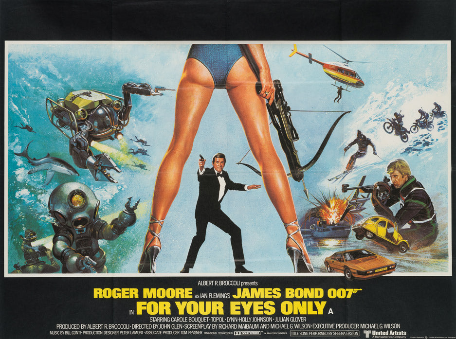 For Yours Eye's Only 1981 Original film movie poster