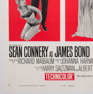 From Russia With Love 1963 US 1 Sheet Style B Film Movie Poster, Chasman - detail 