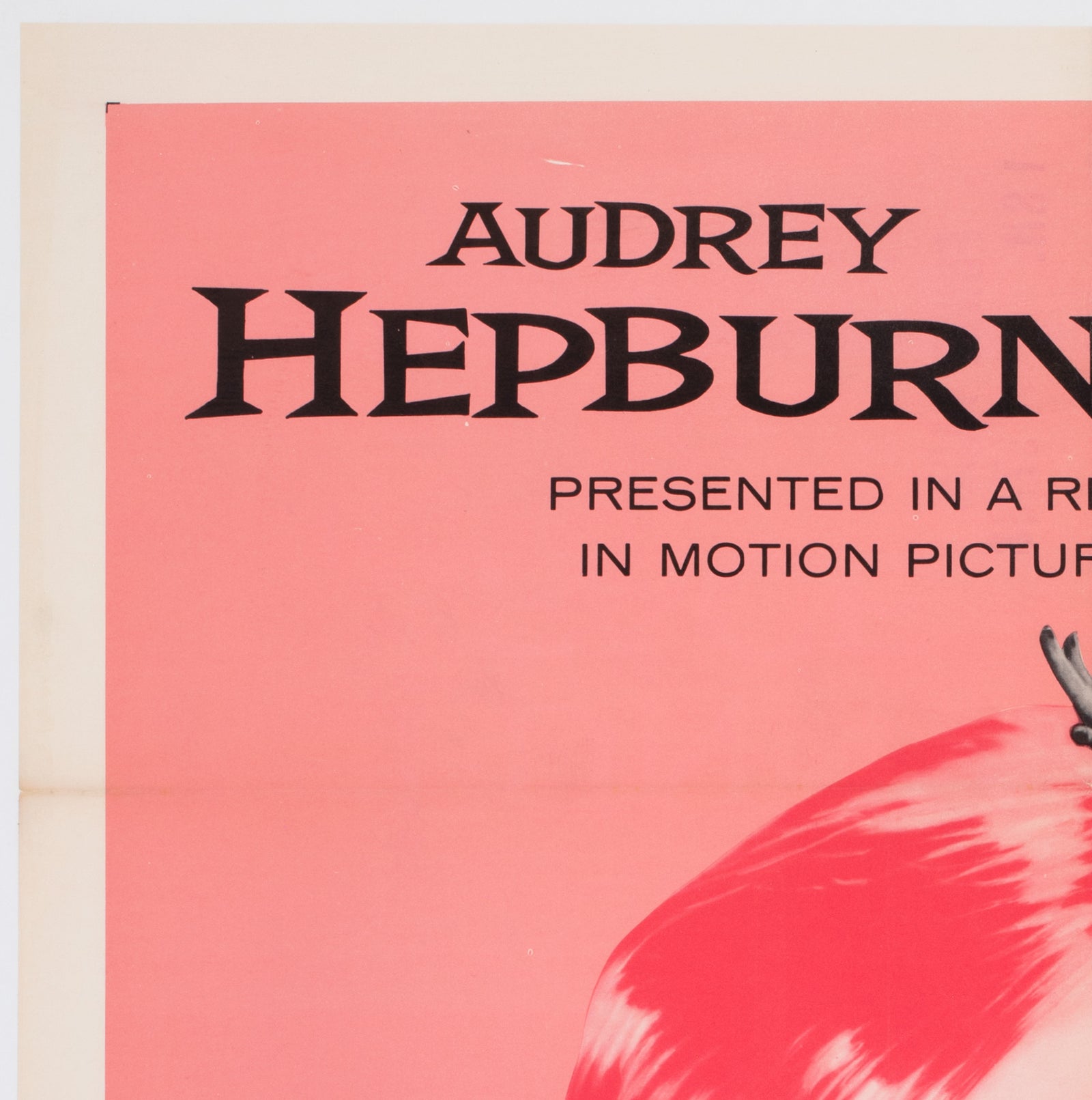 Funny Face 1957 US 1 Sheet Film Movie Poster, Pink - detail