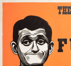 Funnyman 1968 Academy Cinema UK Quad Film Poster, Strausfeld - detail