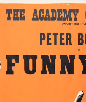 Funnyman 1968 Academy Cinema UK Quad Film Poster, Strausfeld - detail