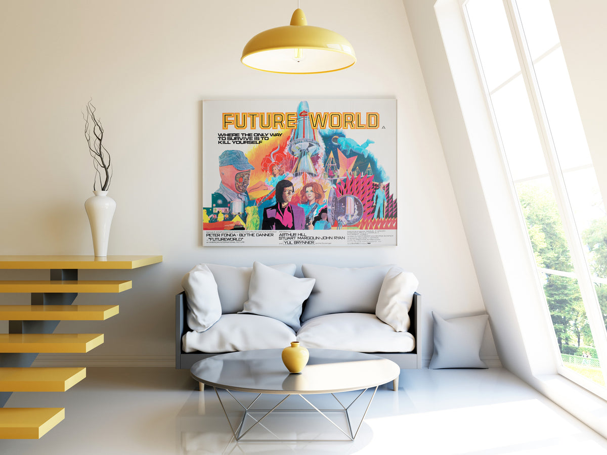 Futureworld 1976 UK Quad Film Movie Poster
