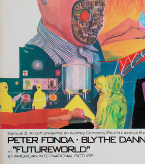 Futureworld 1976 UK Quad Film Movie Poster - detail