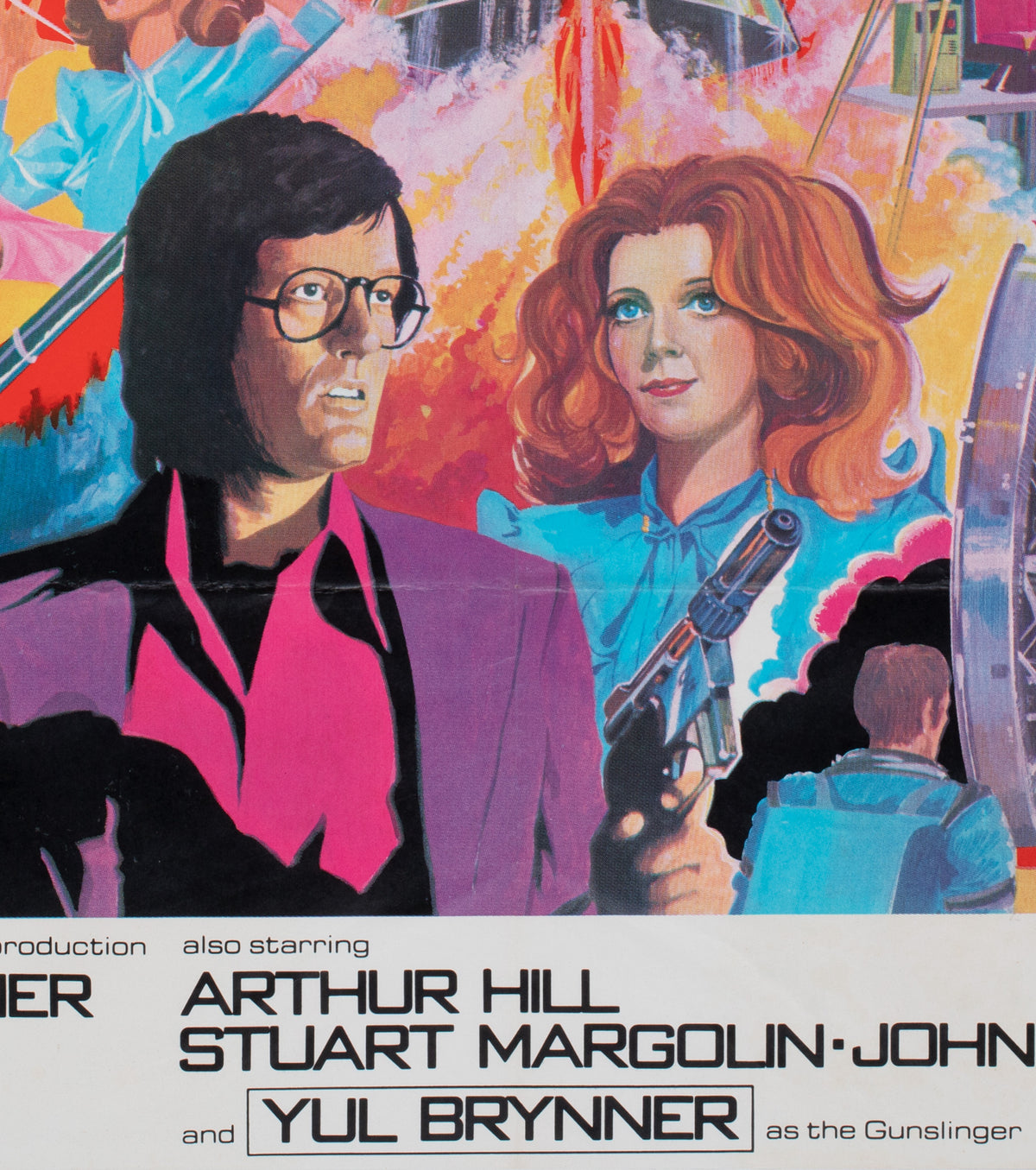 Futureworld 1976 UK Quad Film Movie Poster - detail