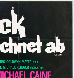 ﻿﻿﻿Get Carter 1971 German A0 Film Movie Poster, Putzu