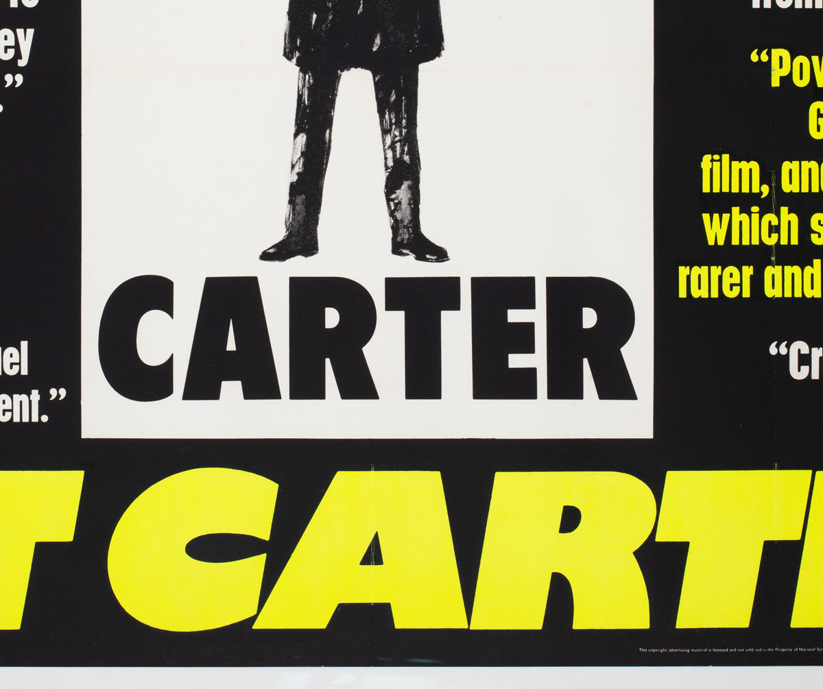 Get Carter 1971 UK Quad Quotes Style Film Poster - detail