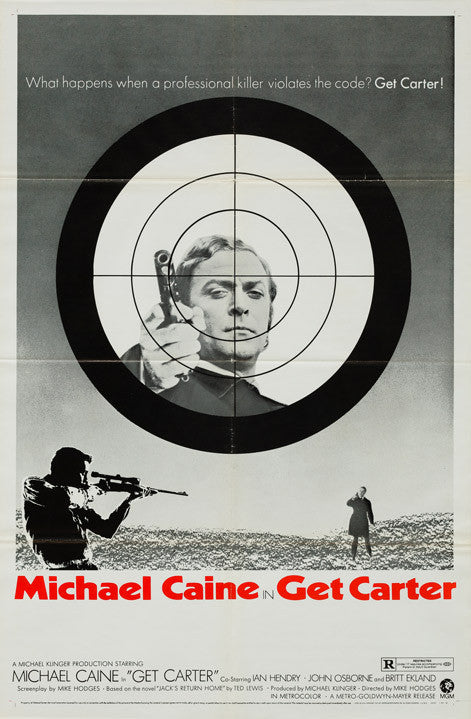 Get Carter 1971 original vintage US 1 sheet style B film movie poster Michael Caine