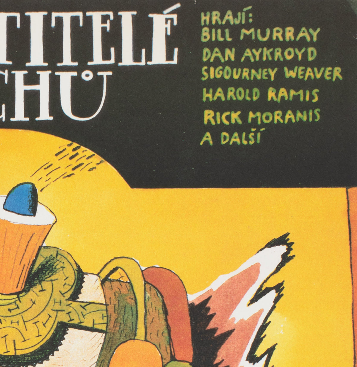 Ghostbusters 1988 Czech A1 Film Movie Poster, Pos - detail