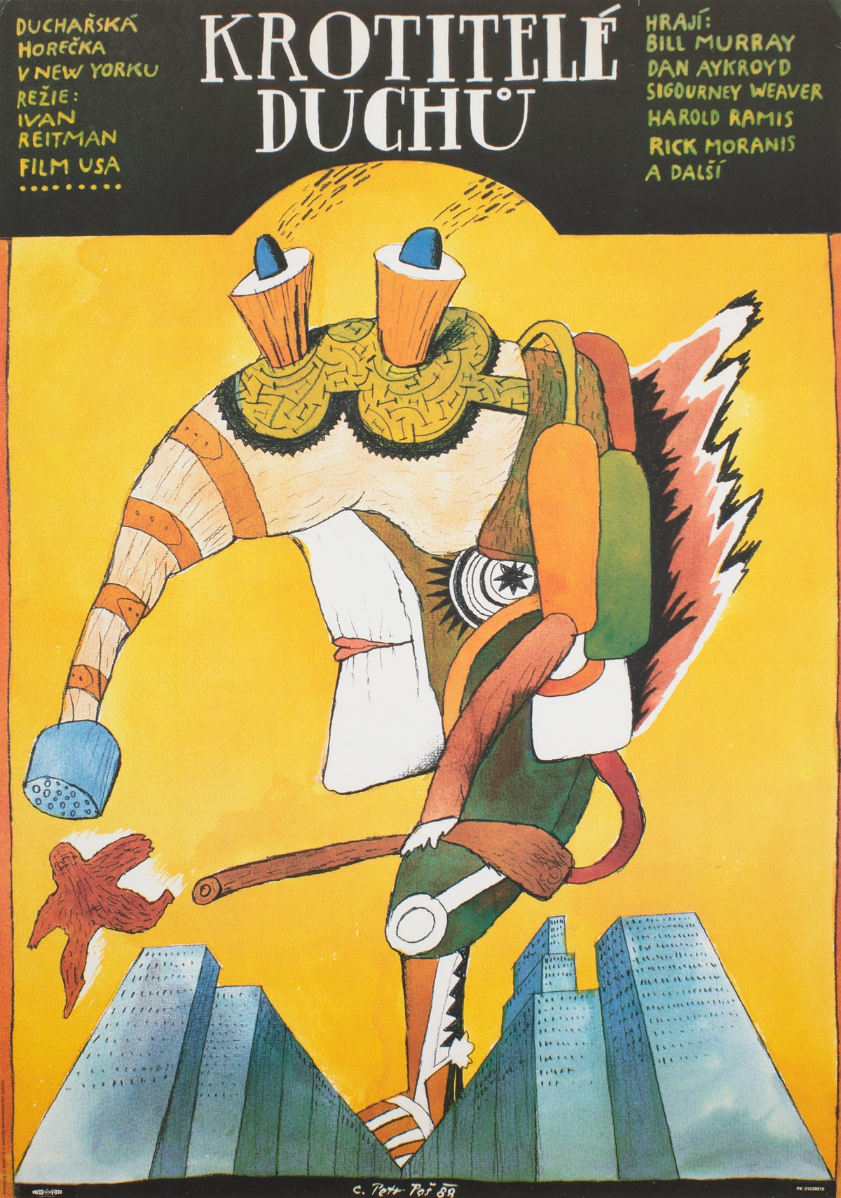 Ghostbusters 1988 Czech A1 Film Movie Poster, Pos