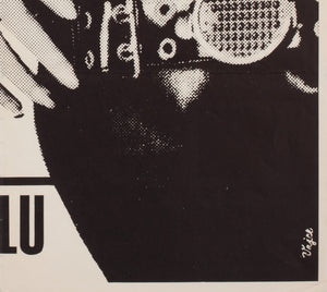 Girl on a Motorcycle 1968 Czech A1 Film Movie Poster, Stanislav Vajce - detail