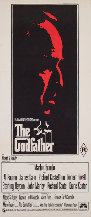 Godfather 1972 Australian Daybill Film Movie Poster, Fujita