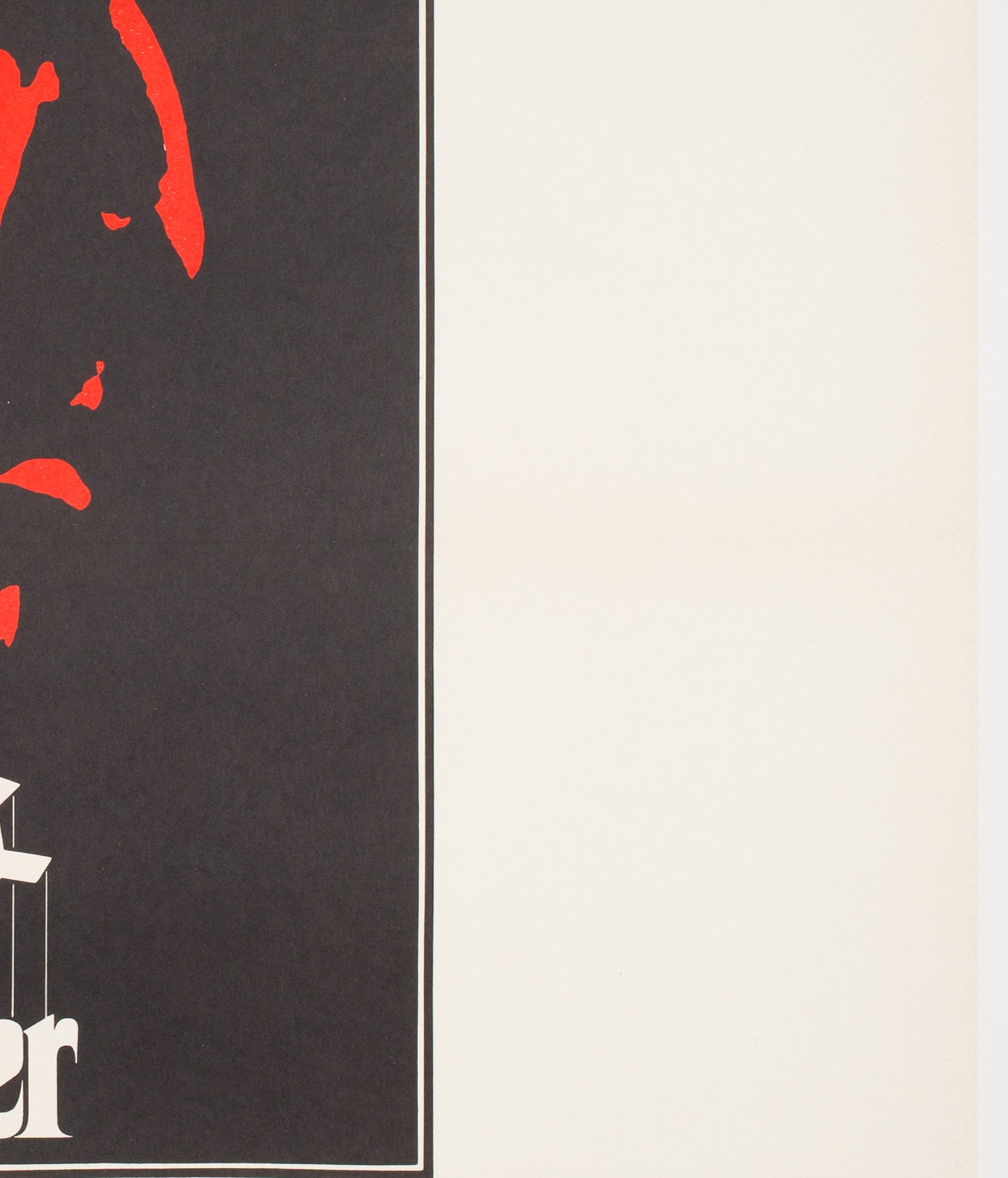 The Godfather 1972 UK 1 Sheet Film Poster, Fujita - detail