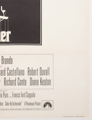 The Godfather 1972 UK 1 Sheet Film Poster, Fujita - detail