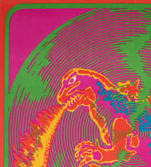 Godzilla vs Monster Zero 1971 Czech A1 Film Poster, Nemecek - detail