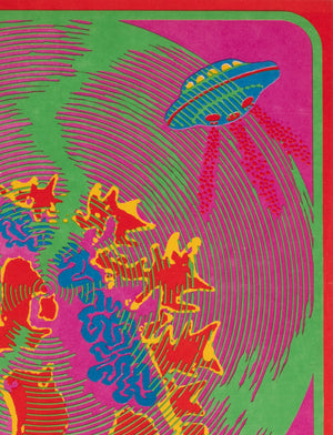 Godzilla vs Monster Zero 1971 Czech A3 Film Poster, Nemecek - detail