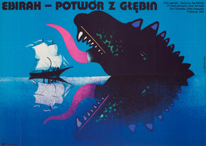 Godzilla vs the Sea Monster 1978 Polish A1 Film Poster, Wasilewski