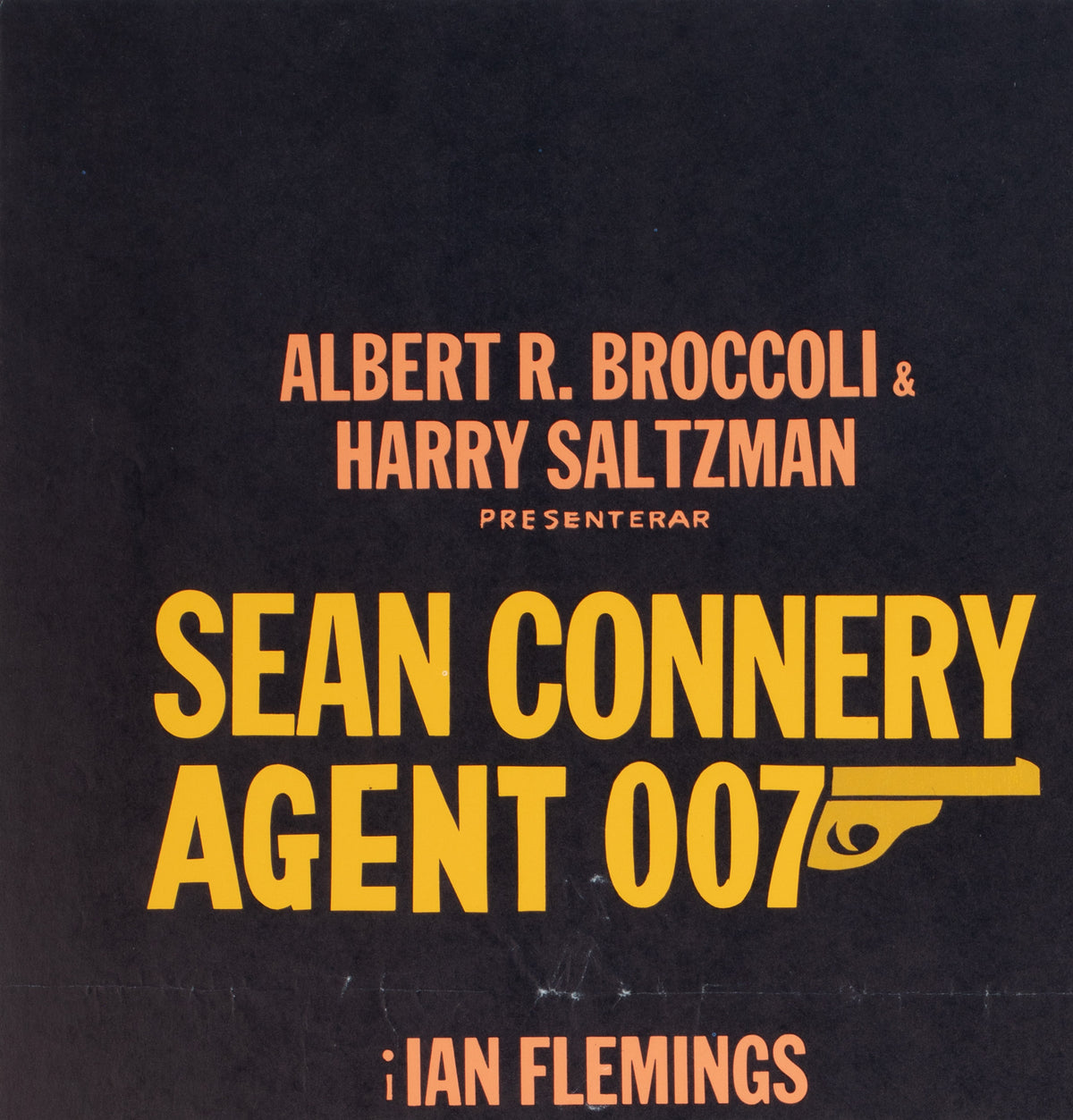 Goldfinger 1965 Swedish Film Poster, Aberg - detail