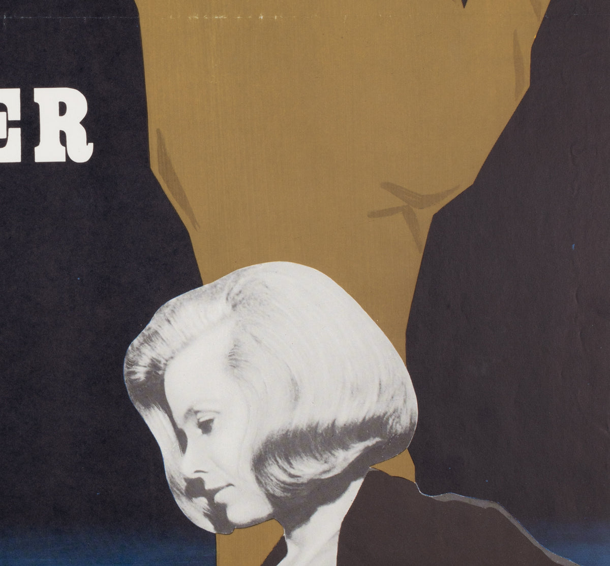 Goldfinger 1965 Swedish Film Poster, Aberg - detail