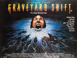Graveyard Shift 1990 UK Quad - Signed by Vic Fair