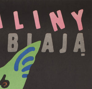 Gremlins 1985 Polish B1 Film Movie Poster, Mlodozeniec - detail