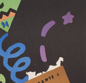Gremlins 1985 Polish B1 Film Movie Poster, Mlodozeniec - detail