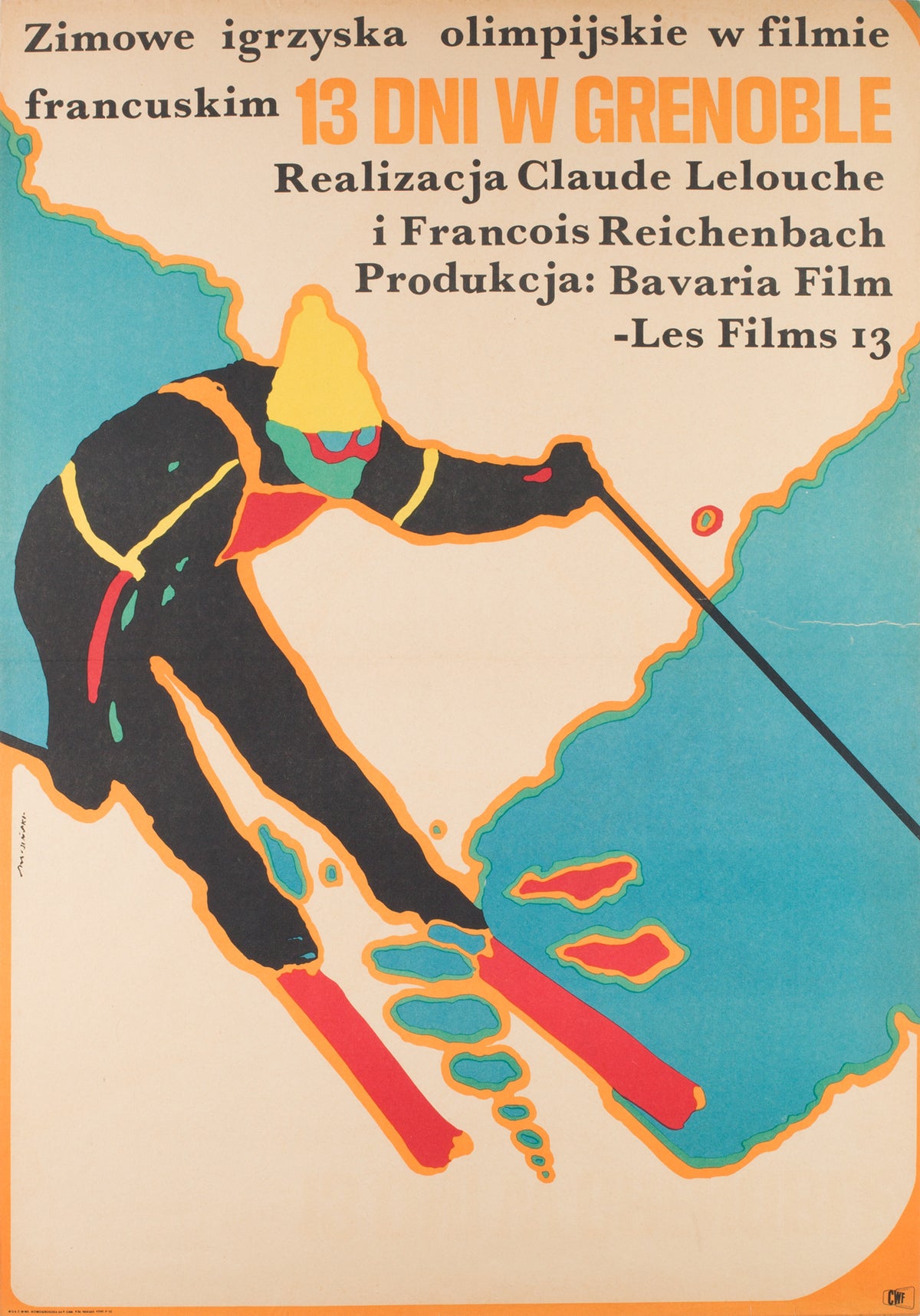 Grenoble 1968 Polish Film Poster