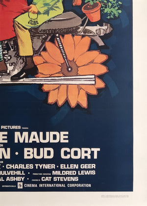 Harold & Maude 1974 Italian 4 Foglio Film Movie Poster - detail