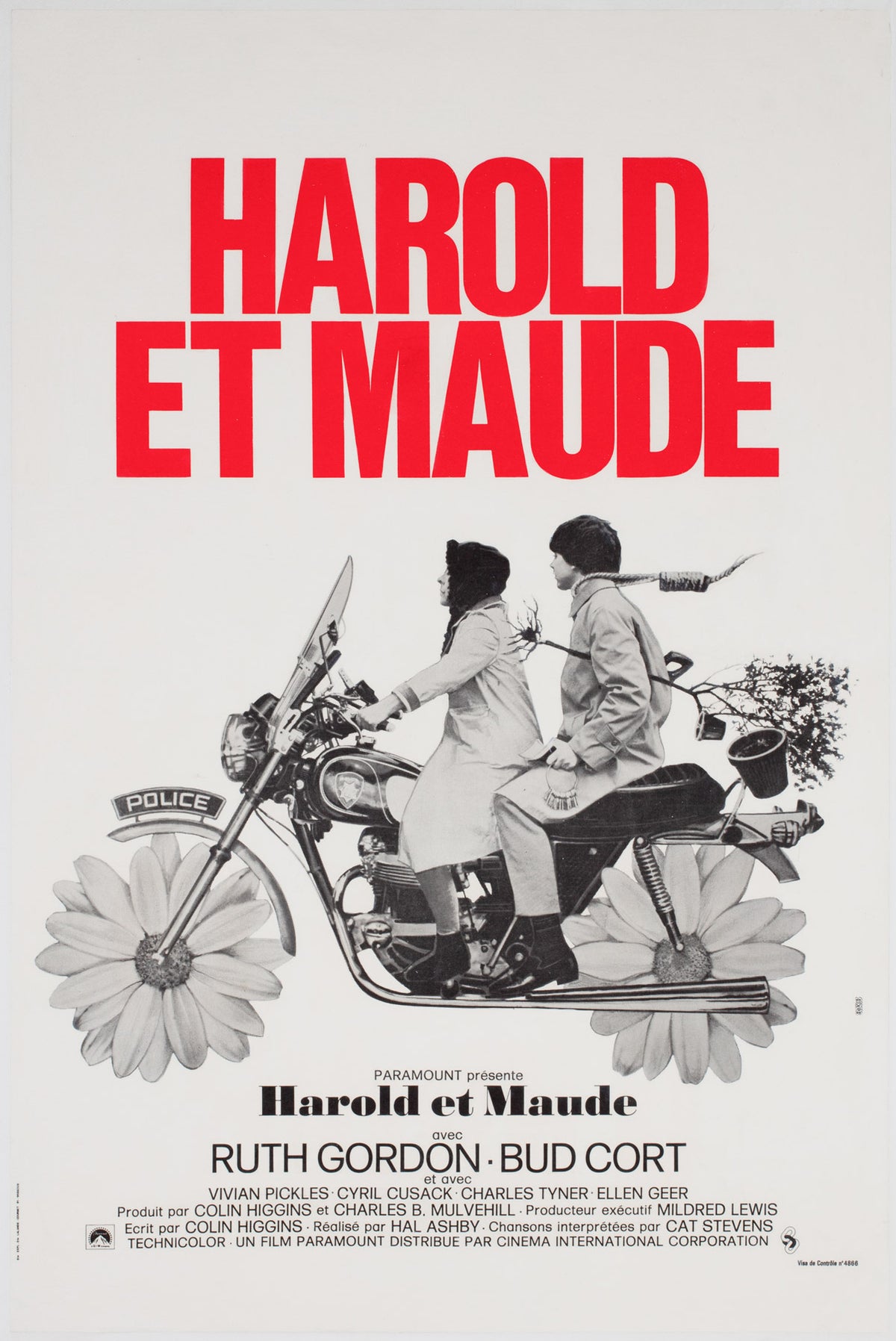 Harold &amp; Maude 1972 French Petite Film Movie Poster