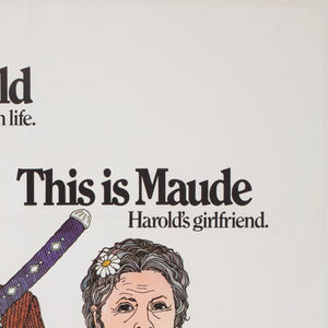 Harold & Maude 1972 UK 1 Sheet Film Movie Poster - detail