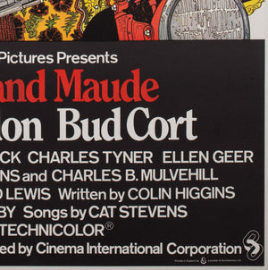 Harold & Maude 1972 UK 1 Sheet Film Movie Poster - detail