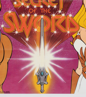 He-Man & She-Ra The Secret of the Sword 1985 UK Quad Film Movie Poster - detail