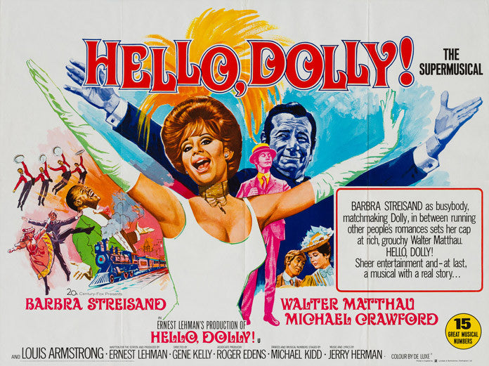 Hello, Dolly! 1969 UK Quad Film Poster