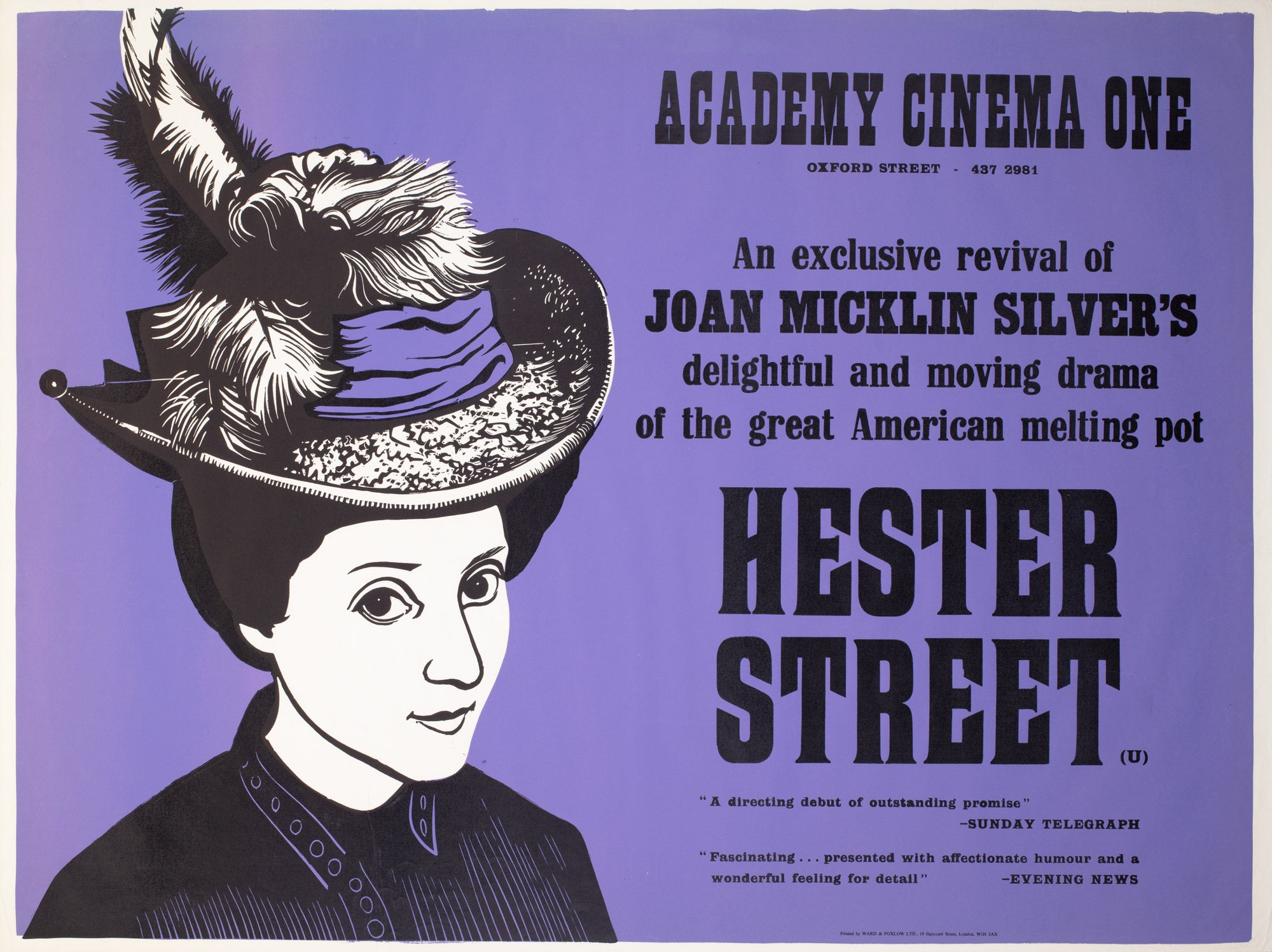 Hester Street 1975 Academy Cinema Film Poster, Strausfeld