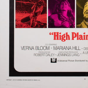 High Plains Drifter 1973 US International 1 Sheet Film Movie Poster - detail