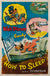 How to Sleep 1953 US 1 Sheet Original Disney film movie poster