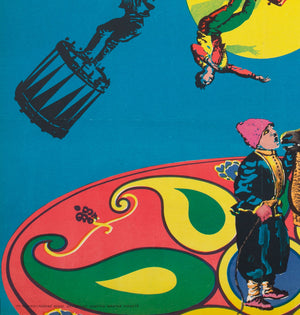 Hungarian 1967 Soviet National Armenian Grand circus poster, Sandor - detail