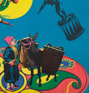 Hungarian 1967 Soviet National Armenian Grand circus poster, Sandor - detail