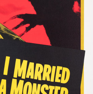 I Married a Monster from Outer Space 1958 US 1 Sheet Film Poster - detail