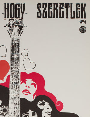 Quando Dico che ti Amo / If I Say I Love You 1968 Hungarian Film Poster - detail