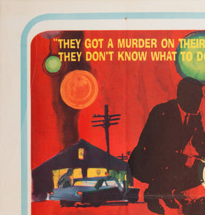 In the Heat of the Night 1967 UK Quad Film Poster - detail