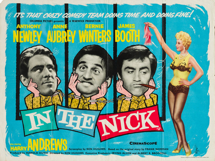 In The Nick 1960 original vintage UK quad film movie poster