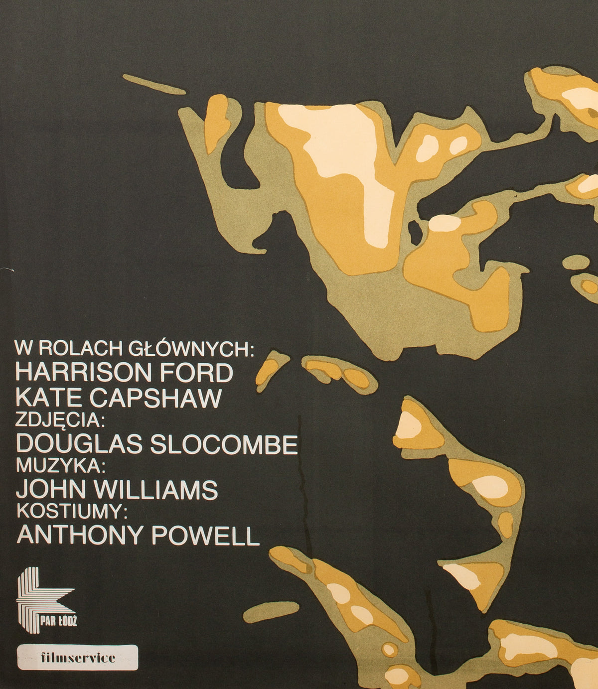 Indiana Jones and the Temple of Doom 1985 Polish B1 Film Poster, Jaeschke - detail