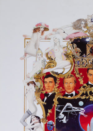 James Bond 1998 German Exhibition Poster Agents, Villains and The Babes, Robert McGinnis - detail