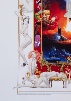 James Bond 1998 German Exhibition Poster Agents, Villains and The Babes, Robert McGinnis - detail