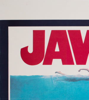 Jaws 1975 UK Quad Film Poster, Roger Kastel - detail